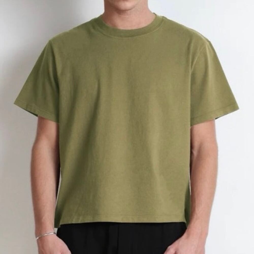 Pool House New York - silverlake crop tee- Olive